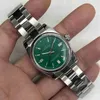 SUPERCLONE Datejust التاريخ Superclone Es Date Aaaaa فاخر رجالي ساعة ميكانيكية سجل أوتوماتيكي قوس أبيض أخضر طاولة مضيئة Zhb1