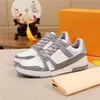 Dress Shoes Virg Ablotrainer Sneakers Luxury Designer White Leather Low Cut Trainer Box