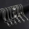 Belts 6pcs Pants Chain Multi Layer Wallet Charm Jeans Chains Pocket Punk Hip Hop Rock Style For Women Girls