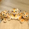 30cm simülasyon aslan kaplan leopar peluş oyuncaklar hayat benzeri hayvan bebekleri doldurulmuş yumuşak oyuncak kawaii oda dekor hediyesi bebek çocuklar için