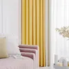 Tenda 2022 Giallo Limone Colore Moderno Solido Parasole Alto per Soggiorno Camera da Letto Finestra