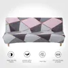 Coperchio di sedia Cover del divano letto per soggiorno senza braccioli a tre dimensioni pieghevoli