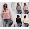 Women's Fur 2022 Autumn Winter Clothing Hooded Premium Faux Coat Warm Temperament Elegant Women Coats Size S - 4 XL