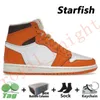 With Box 1 Mens Basketball Shoes 1s Starfish Lost Found Bred Patent University Blue Bubble Gum Yellow Toe UNC Obisidian Hyper Royal Men Women Trainer Sports Sneakers