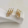 Mode Simple métal géométrique boucles d'oreilles femmes populaire créatif boucles d'oreilles rétro fête bijoux accessoires