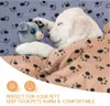 Livraison rapide Couverture pour chien Chat Super doux Chenil Couverture pour chiot avec tapis imprimé patte Lavable Premium chaud pour petits chiens de taille moyenne Tapis de chaton