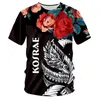 MEN'S T Shirts LCFA Summer Tops Women/Men Funny Print Tahiti Polynesia 3D T-Shirt tshirt زوجين Hiphop Punk o الرقبة Tee Homme