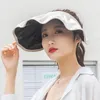 Cappelli larghi brim Summer Suncreen Shell Sun for Women Street Fashion Portable Headband Cappello Sun Shade Big Upf 50 Caps