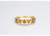 New Luxury Color Gemstone 18k Gold Plated Ring Women Jewelry Fashion Exquisite S925 Silver Ring Charming Accessories Gift