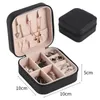 Jewelry Boxes 2022 Portable Box Organizer Display Travel Case Button Leather Storage Zipper Jewelers Joyero Amp Bins Drop Delivery Smtvo