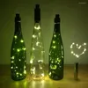 Strings 10PCS 20LED Sliver Wine Bottle Cork Light Battery Operated Fairy String For DIY Christmas Party Decor