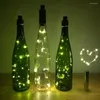 Dizeler 10pcs 20led Şerit Şarap Şişesi Cork Işık Bataryası DIY Noel Partisi Dekoru için Peri Dizesi