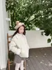 키즈 여자 재킷 토들 라펠 트위드 다운 코트 가을 가을 겨울 여자 아기 윈드 브레이커 아웃웨어 옷