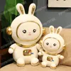 Poupées en peluche lapin adorables 25-50CM, oreiller Animal d'astronaute Kawaii, jouets de dessin animé en peluche doux pour filles, cadeau de noël pour enfants