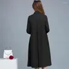 Damen Trenchcoats Mantel Damen 2022 Herbst Winter Korean Fashion Slim Casual Windjacke Jacke Damen Große Größe Zweireihiger Mantel