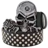 American Euro Punk Big Head rivet Rock Claw Belt Fashionable Men and Women Personalité Personnalité Personnalité Personnalités non traditionnelles