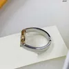 Women Luxurys مصممة خواتم الذهب ارتباطات خواتم الفضة للسيدات للمصممين خاتم المجوهرات الحروف L Ring كلها