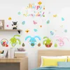 Pegatinas de pared Inspiración Inglés Mariposa Feliz Sala de estar Dormitorio Estudio Decoración de fondo