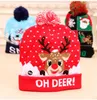 Cappello con illuminazione natalizia Cervo Pupazzo di neve Orso Babbo Natale Berretto invernale per bambini lavorato a maglia Berretti per ragazzi e ragazze
