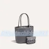 Doppelseitiges Einkaufen Anjou Mini -Taschen Frauen Herren Luxusdesigner Goya Crossbody Tote Neueste Hängebag mit Münztasche Pochette Hobo Echtes Lederumhängetaschen