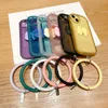 Fashion Simple Crystal Clear Soft TPU Silicone Cases Rubber Gel Shockproof Cover with Bow & Lanyard Hand Strap Wrist for Iphone 14 13 12 11 Pro Max XR XS Max 8 7 6S Plus