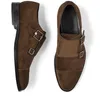 İngiliz beyefendilerin resmi ayakkabıları moda orijinal deri rahat iş ayakkabıları el yapımı ayakkabılar toka rahat yürüyüş ayakkabıları Eur39-45