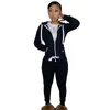 Einzelhandel Frauen Zipper Hoodies Trainingsanzüge Herbst Und Winter Sweatsuit Zwei Stück Set Plüsch Pullover Jogginghose Jogging Anzug