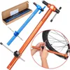 Set di utensili manuali professionali Gancio per deragliatore per bicicletta Rotazione a 360 gradi Allineamento del gancio della coda della bici Misura del calibro per raddrizzare gli strumenti