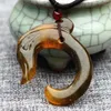 Pendant Necklaces High Quality XIUYU Jades Carved Chinese Dragon Pixiu Wealth Necklace Gift For Men Jewelry Free Rope