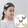 새로운 베이비 바렛 글리터 걸스 나비 액세서리 헤어 핀 20pcs/let cute kids 헤어 클립