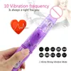 Beauty Items Dildo Rabbit Vibrator Rotation Vibration Clitoris Stimulation G-spot Massager sexy Toys for Women Masturbation Double