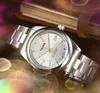 Unisex Damen Herren Stoppuhr 41 mm Quarz importiertes Uhrwerk Mode drei Stiche Business Edelstahlgürtel bunte Armbanduhren Montre de Luxe