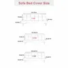 의자 덮개 Polar Fleece Fabless Armless Sofa Bed Cover 팔걸이 슬립 커버 스트레치 가구 보호기 벤치 2 3 4 Seater