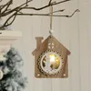 Christmas Decorations Wooden Star Shaped Nativity Scene Ornament Festive LED Holiday Decor For Shelves And Tables