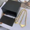 Dames driehoek hanger kettingen voor vrouwelijke luxe ontwerpers kettingen met oorbellen link ketting mode sieraden accessoires 2022