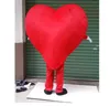 2022 En sälj som Hot Sweet Red Heart Mascot Costume Mascotte Valentine's Day Adult With Big Eyes Cartoon Character Outfit For Wedding