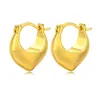Boucles d'oreilles créoles pour femmes, 2 pièces, tendance, luxe, délicat, solide, géométrique, fil plat, trous d'aiguille