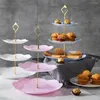 Ustensiles de cuisson 3 niveaux porte-cupcake présentoir plateaux de table assiette de fruits support de gâteau Dessert anniversaire fête de mariage décoration de la maison