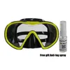 occhiali Maschera subacquea Occhialini da apnea Snorkeling Adulto Temperato Sile Nero Nuoto subacqueo L221028