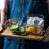Bols Style nordique bol de rangement en verre Transparent pour bonbons Biscuits organisateur ménage salade fruits secs cuisine vaisselle