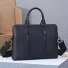 Mens Briefcase Handbags Leather Laptop Bag Sacoche Homme Fashion Designer Handbag classical computer Bags High capacity Crossbody shoulder bag travel soft MM