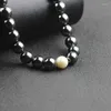 Choker Elegant Black Round Beads 4/6/8mm Magnetic Hematite Natural Pearl Necklace For Women Jewelry