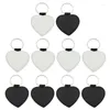 Keychains 2022 10Pcs Leather Blank Sublimation Heat Transfer MDF Kit Jewelry Making Trend