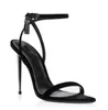 Elegante Marke Frauenschuhe Vorhängeschloss pointy nackte Sandalen Schuhe Hardware-Schloss und Key Frau Metal Stiletto Heel Party Kleid Hochzeit Tomsfords-Heel