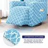 Stoelbedekkingen All-inclusive Recliner Cover Stretch waterdichte niet-slip Slipcover stofdichte massagebedrijfbeschermer