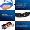 goggles Waterproof Glasses Earplugs Professional Swimming Goggles Adult Sile Caps Pool Anti-fog UV swimming arena L221028