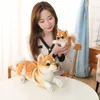 20/35cm Güzel Shiba Inu Inu Köpek Peluş Oyuncaklar Sevimli Oturan Yalancı Köpek Dolls Dolgulu Yumuşak Hayvan Oyuncak Çocuklar Bebek Doğum Günü Hediyeleri