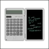 Calculators 6 5 Inch Portable Calcator Lcd Screen Writing Tablet Folding Scientific Digital Ding Pad With Stylus Pen 220510 Drop Del Dhs2P