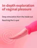 Klitoris och G-spot tungvibrator för kvinnliga tungor som slickar sex leksak 10 hastighet vaginal massage klitoris stimulator vuxen produkt