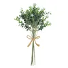 Decorative Flowers 1 Bouquet Fake Flower Excellent Delicate Simulated Eucalyptus Leaves Anti-Fade Realistic Faux